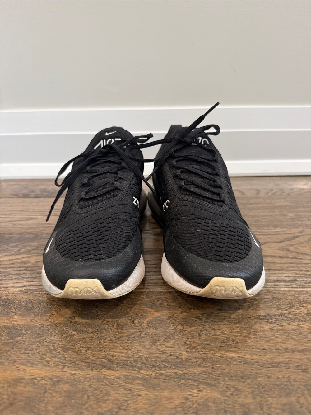 Nike Air Max 270 Women’s Black with White Accents Sneakers - Picture 3 of 8